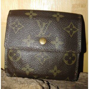 Louis Vuitton Monogram Canvas Trifold Wallet Elise Trifold Authenticated